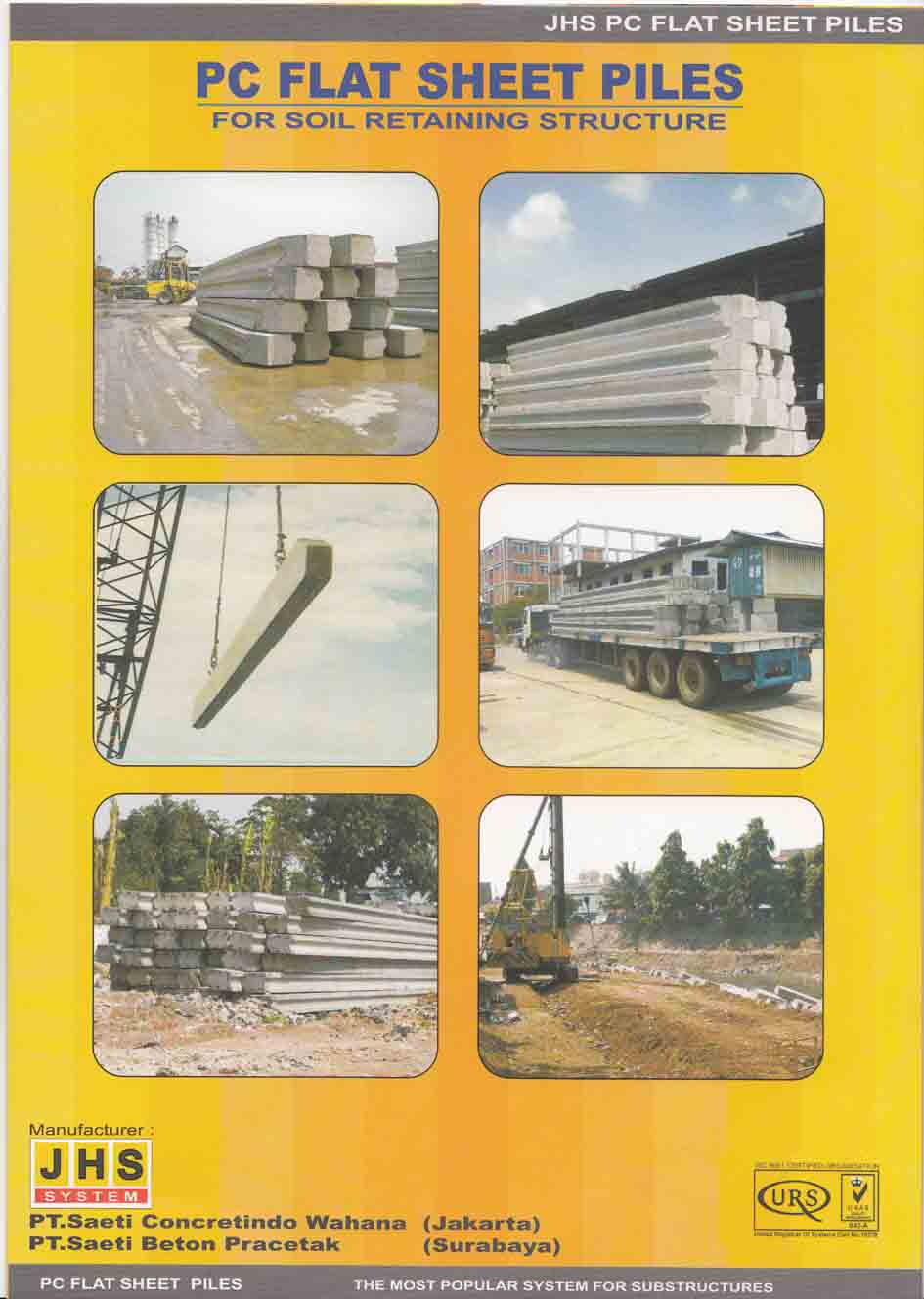 PC FLAT SHEET PILES JHS System) Media Bangunan