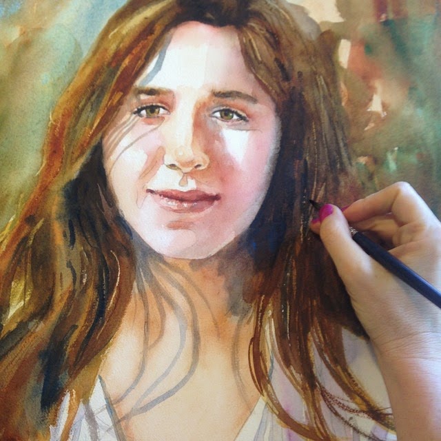 how to paint people with watercolor by schulmanart
