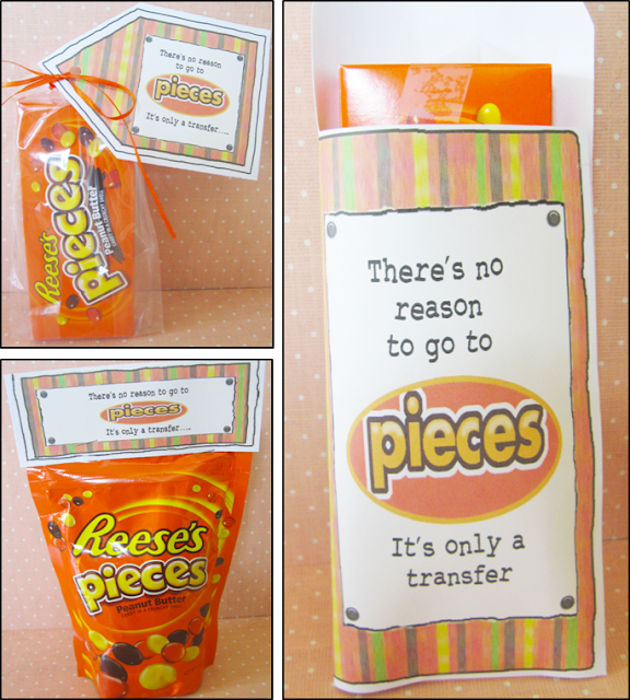 Parties and Patterns Missionary Candy Sayings "REESES PIECES"