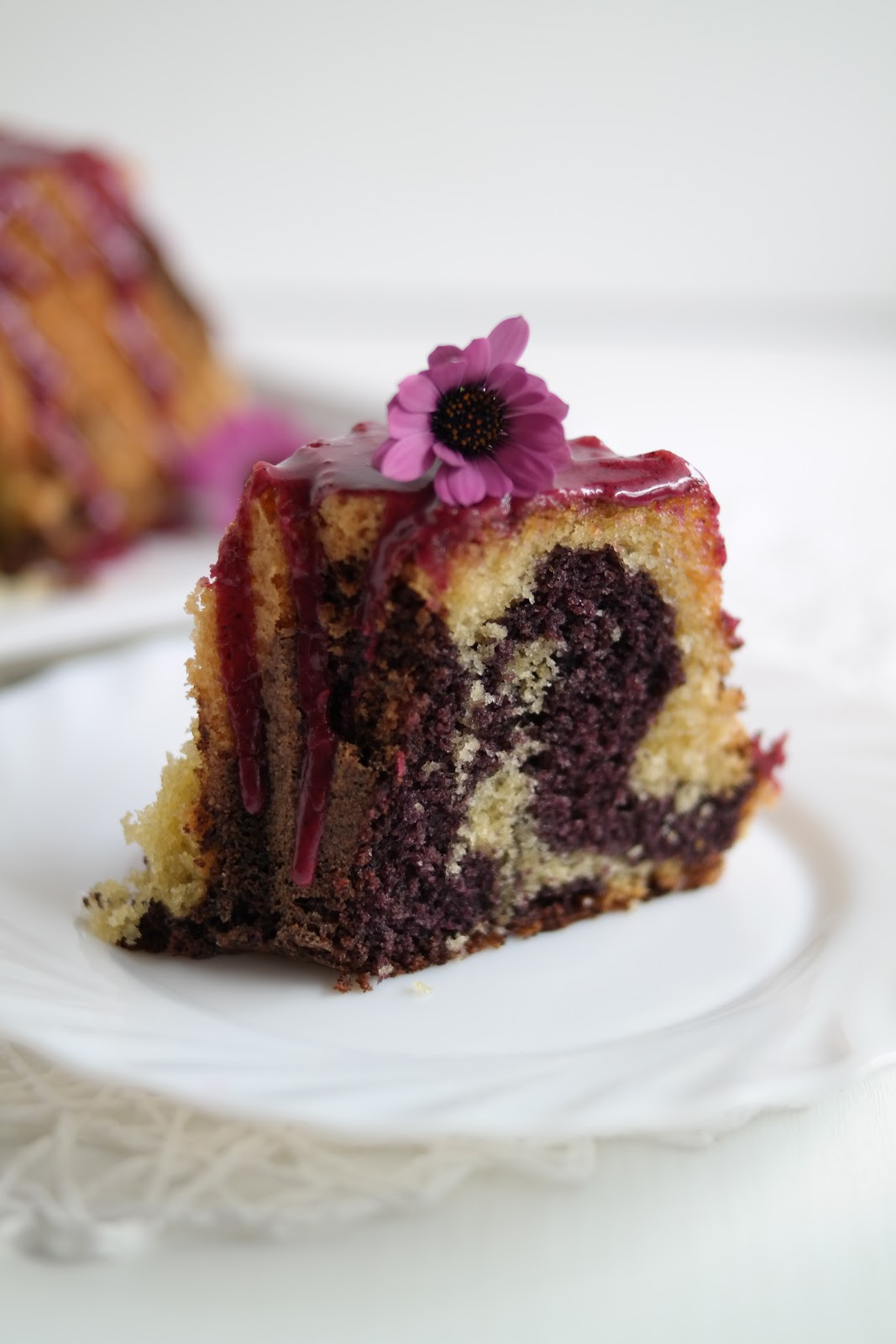 Marmorkuchen mal anders: Heidelbeer-Marmorkuchen