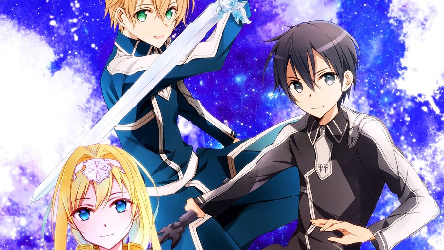 Alice, Kirito, Eugeo, Sword Art Online Alicization, 4K, #4.1891