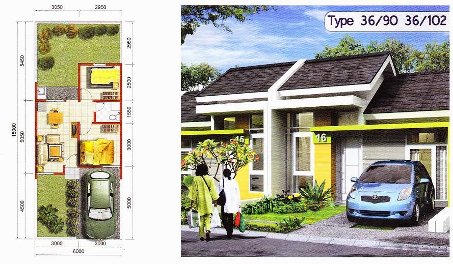 Desain Rumah Minimalis type 36 Simpel Namun Indah ...
