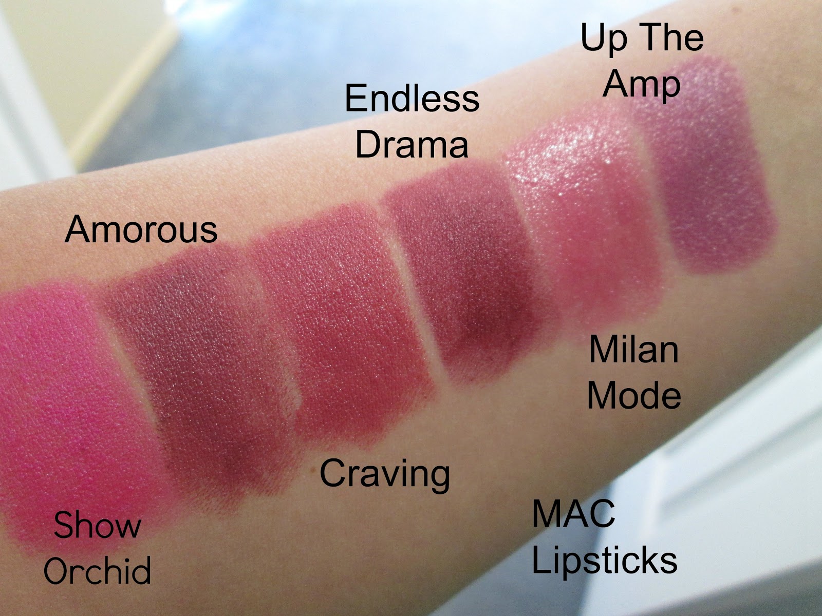 Confessions of a Glitterholic MAC Lipstick Swatches