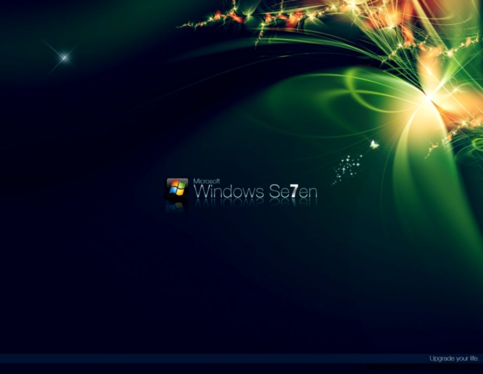 green windows 7wallpapers