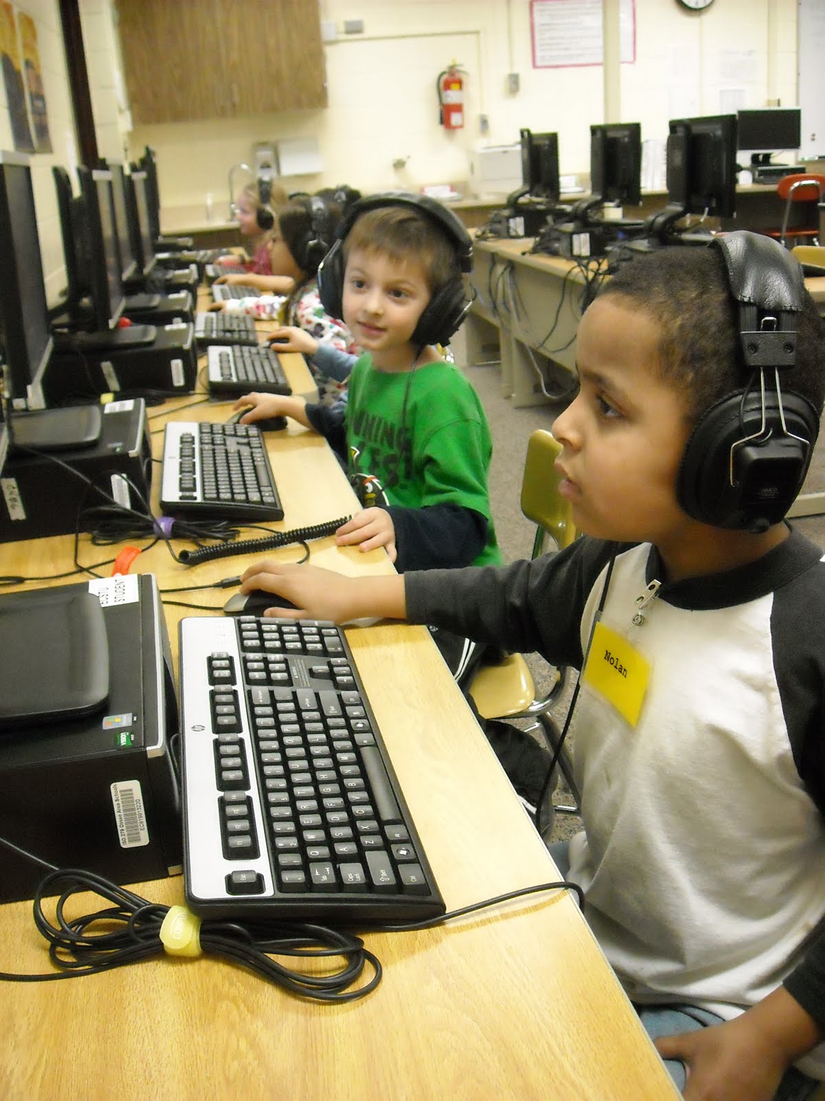 Mrs. Swanson's Kindergarten Blog PM We love the Computer Lab