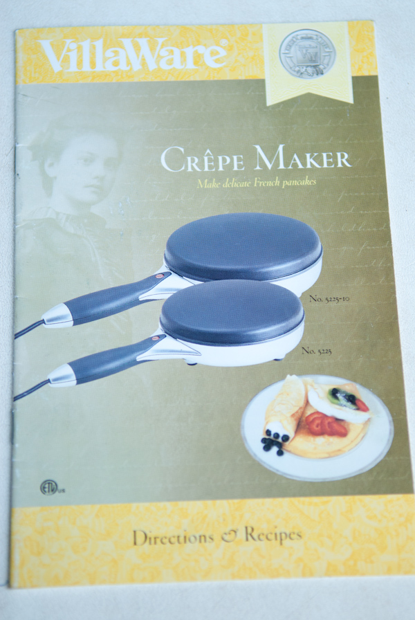 heygreenie villaware 5225 crepe maker