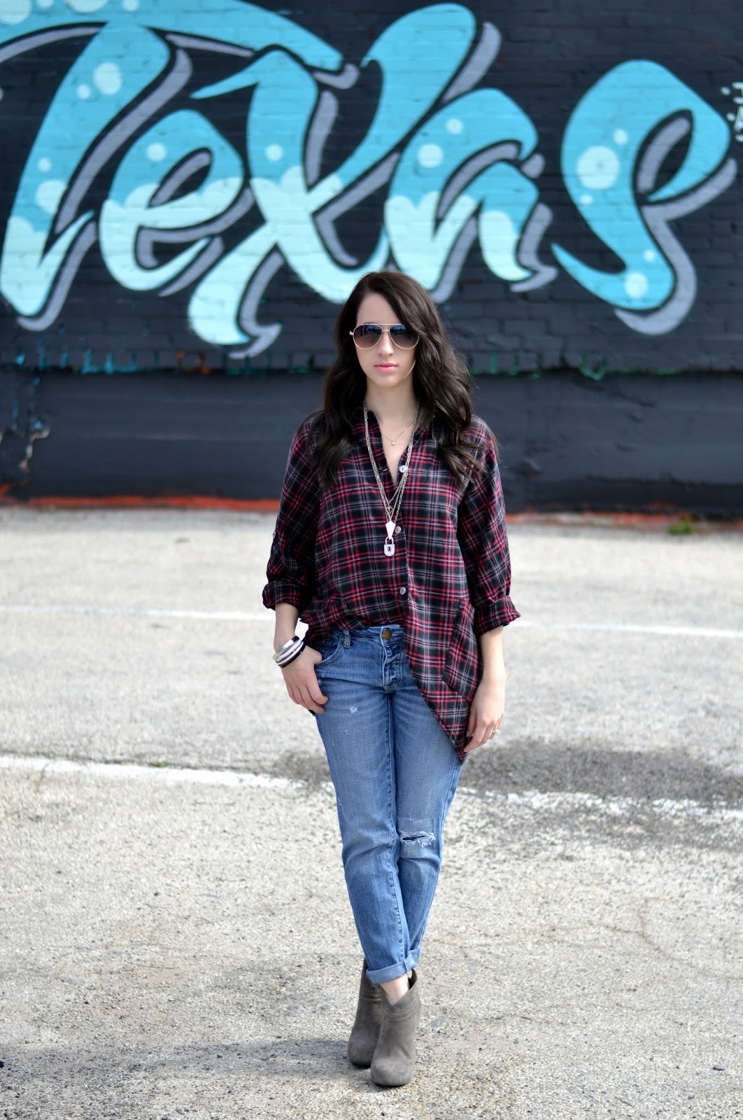 Casual oversized flannel. 
