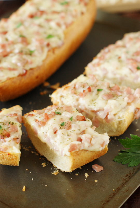 Easy Ham & Cheese French Bread Pizza The Kitchen is My Playground
