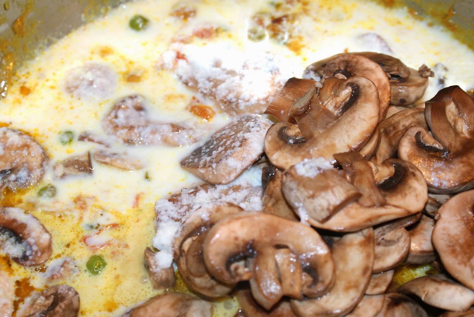 Nepali Tummy!!: Portobello Mushroom in Coconut Sauce Recipe!!