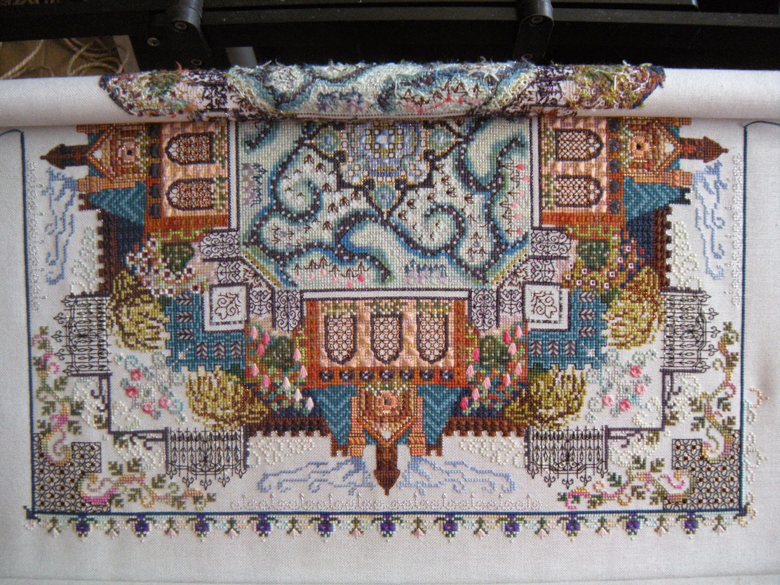 Châtelaine Stitchers Secret Victorian Garden Update