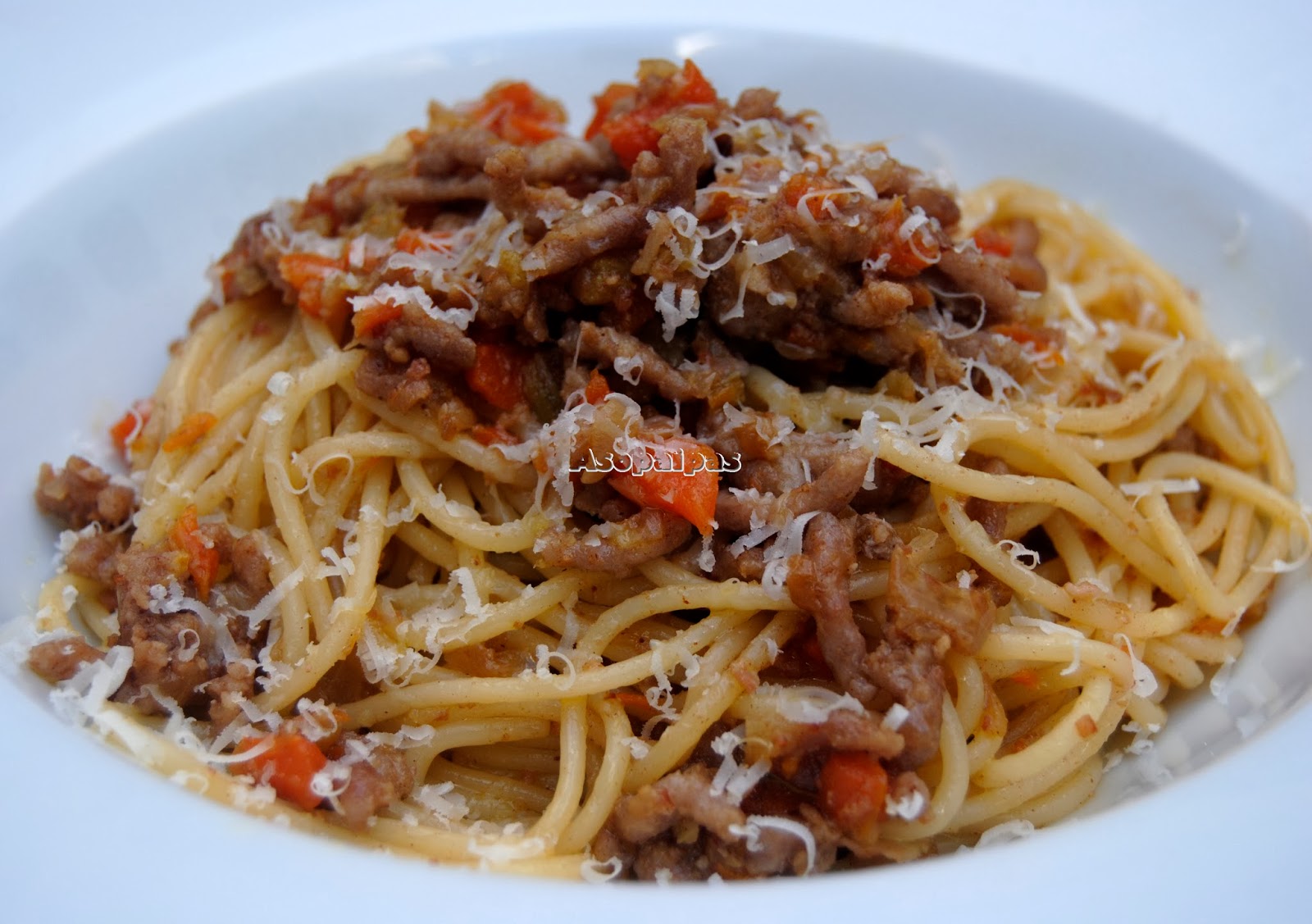 Espaguetis con Ternera Picada