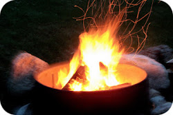 camp campfire romantic echoes trees between fire fires cosy