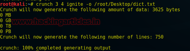 Creating Dictionary for Bruteforcing