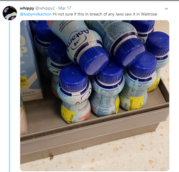 dispatches formula milk