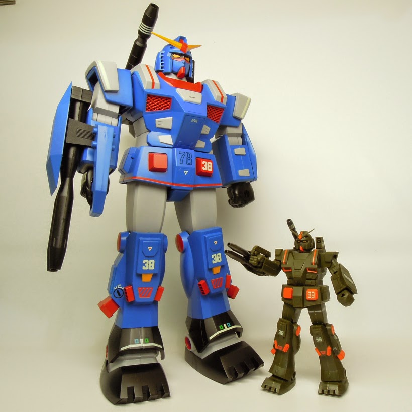 ガンプラ（旧キット）2672 旧キット MSV 1/60 フルアーマーガンダム（狂四郎カラー風）