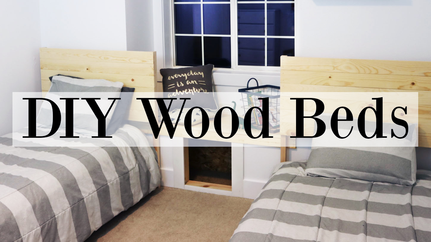 Naturally Thrifty Mom DIY Wooden Twin Beds Boy's Room Makeover Week!