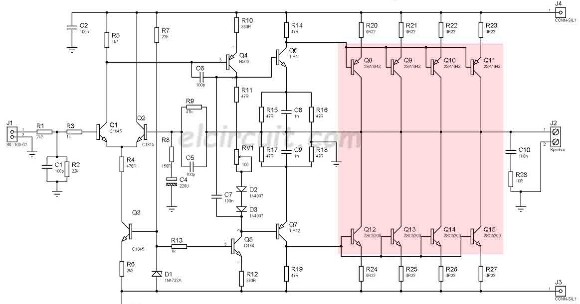 Yiroshi Amplifier Circuit Diagram - DIY Stereo Yiroshi Power Amplifier