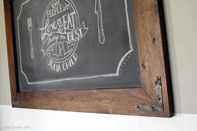 Easy DIY Kitchen Chalkboard - Love Grows Wild
