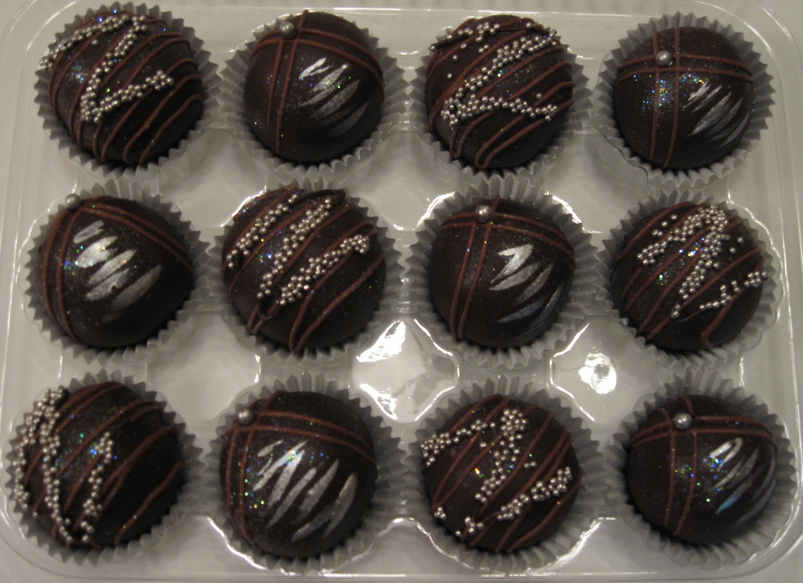 Let Them Eat Cake Gold and Silver cake balls