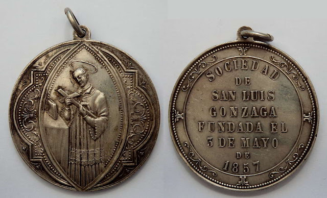 Medalla Sociedad San Luis Gonzaga Valparaiso