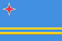 Logo Gambar Bendera Negara Aruba PNG JPG ukuran 200 px