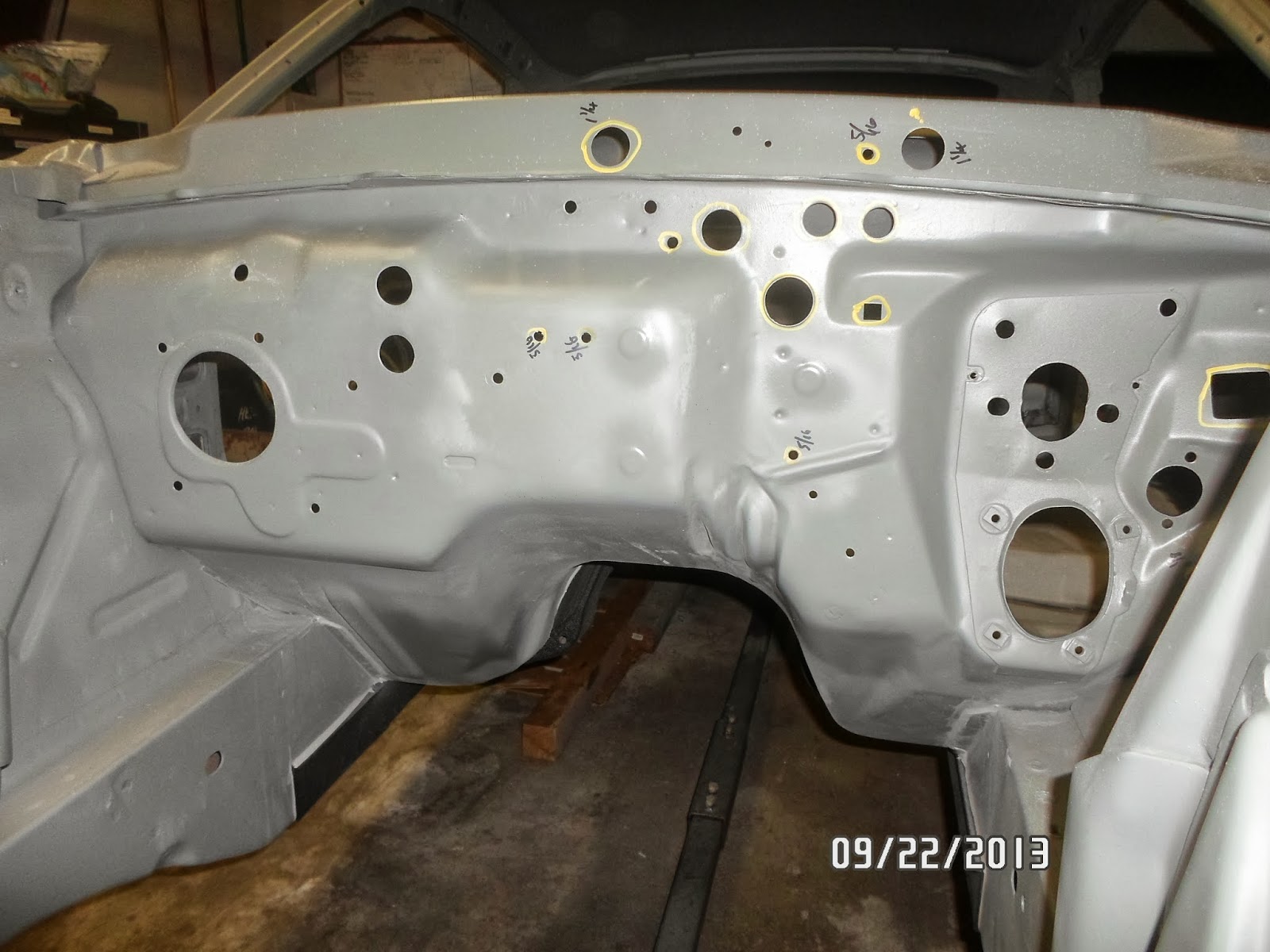 Night Mission Boss 302 Blog Fender Apron & Firewall Hole Filling, a Few New Tools, the