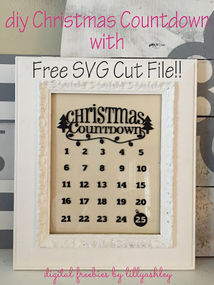 Free SVG Christmas Countdown