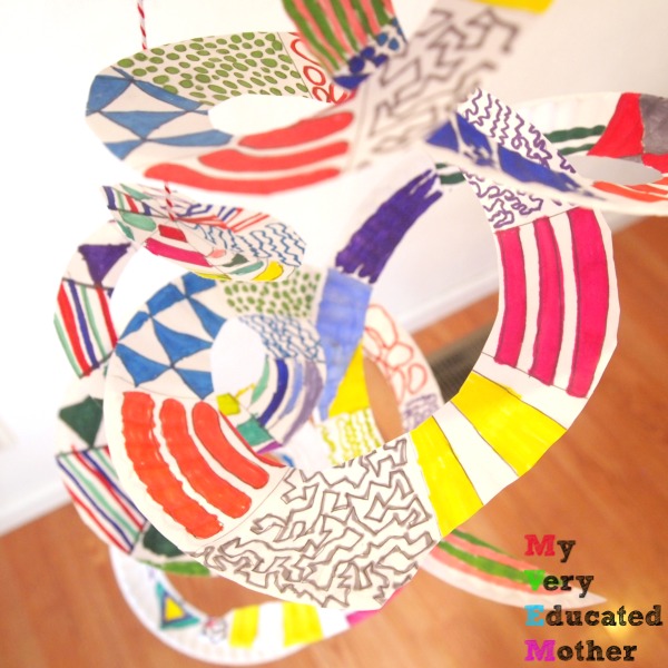 My Very Educated Mother Kids Craft Paper Plate Art Spirals