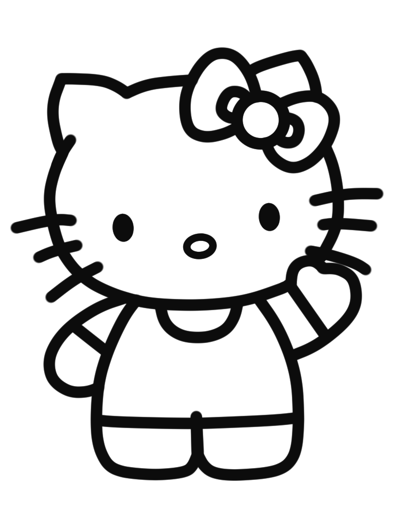 Sketsa Gambar Kartun Hello Kitty Sanrio Characters Hello Kitty - IMAGESEE