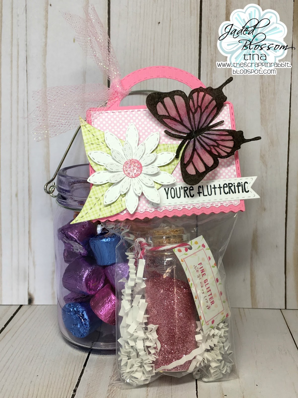 The Scrappin Rabbit Vellum Butterfly Treat Topper