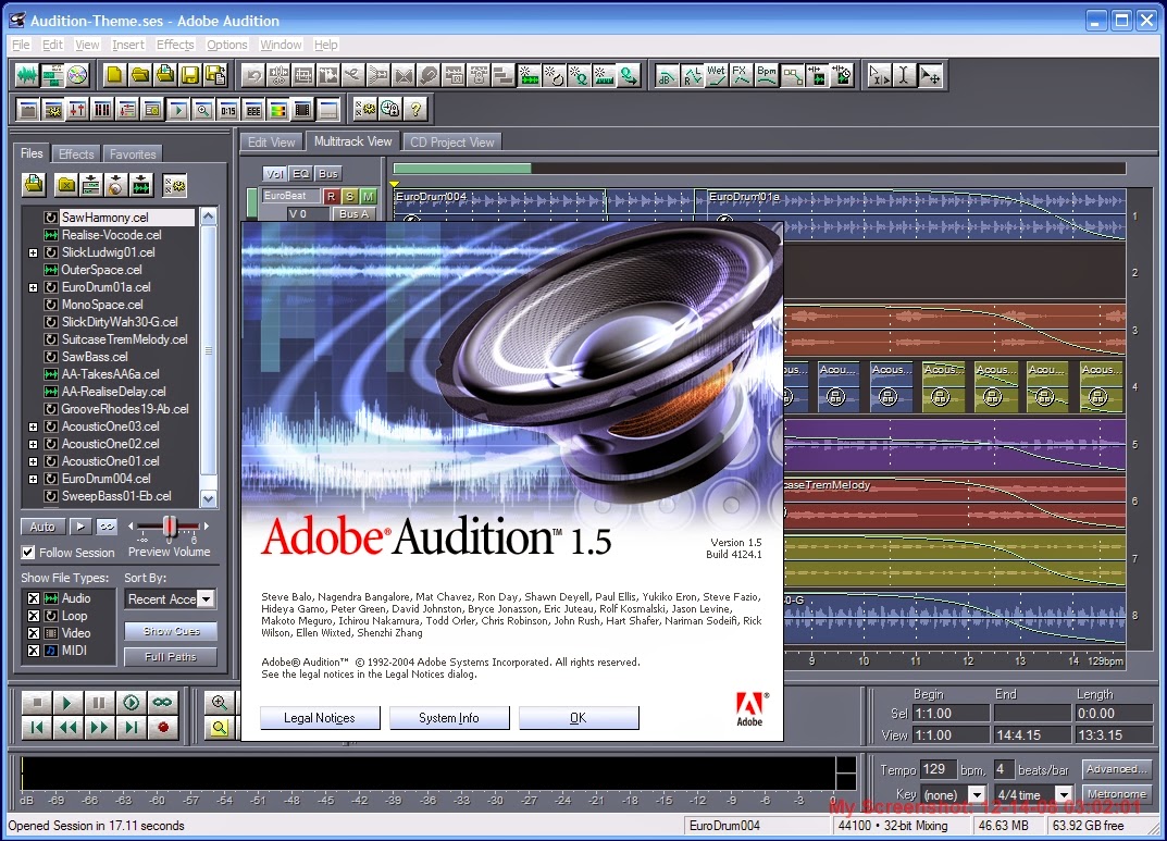 Adobe audition кряк. VST панель Audition 1.5. Adobe Audition 1.5. Adobe Audition Windows XP. Adobe Audition 1.3.