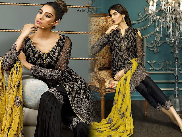 New Latest Luxuries with FULL Embroidery By Asim Jofa www.igvv.blogspot.com