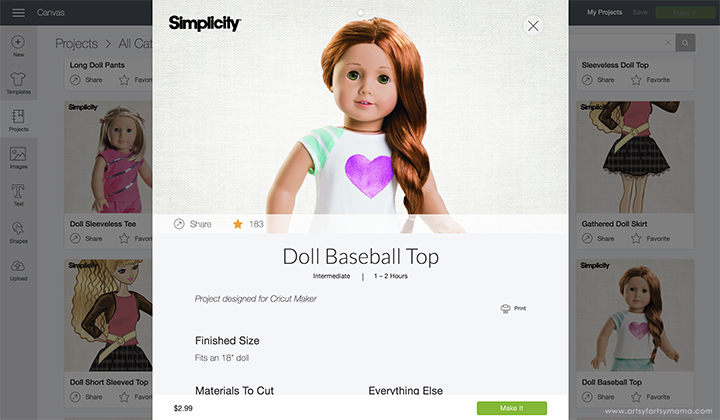 18" Doll Clothes Made Easy with the Cricut Maker