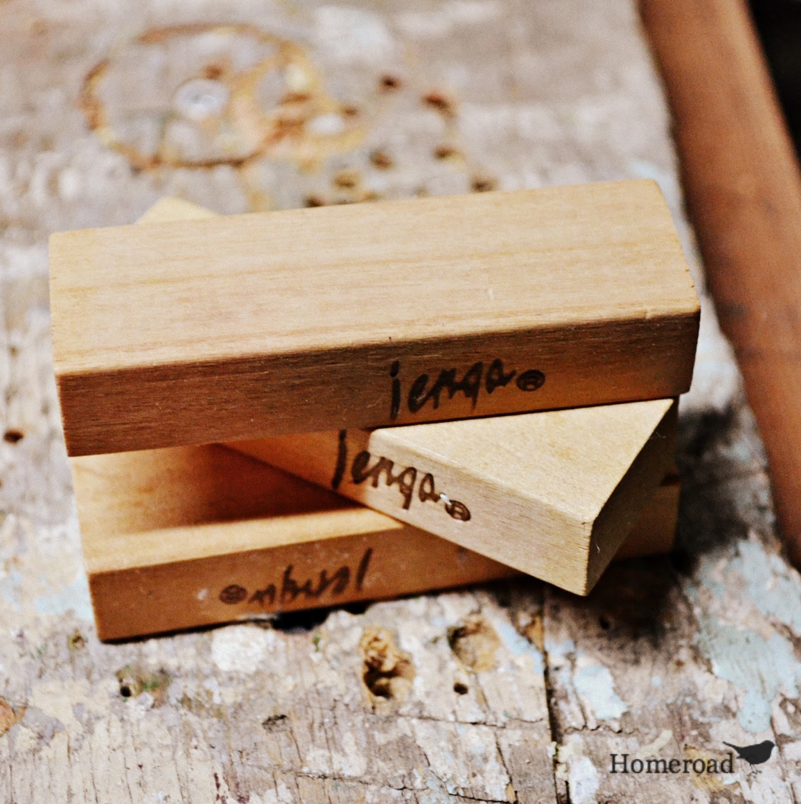 Wooden Jenga Christmas Ornaments Homeroad