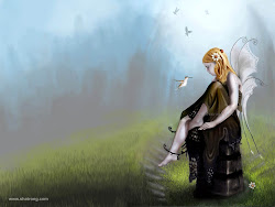 wallpapers fairy cute 3d anime desktop fairies backgrounds quotes sad beauty fairie fantasy paper wall cool hd