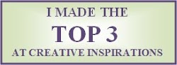 Ik sta in de top 3 bij de creative inspiration wensday challenge