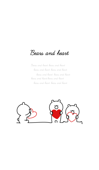Bears and heart