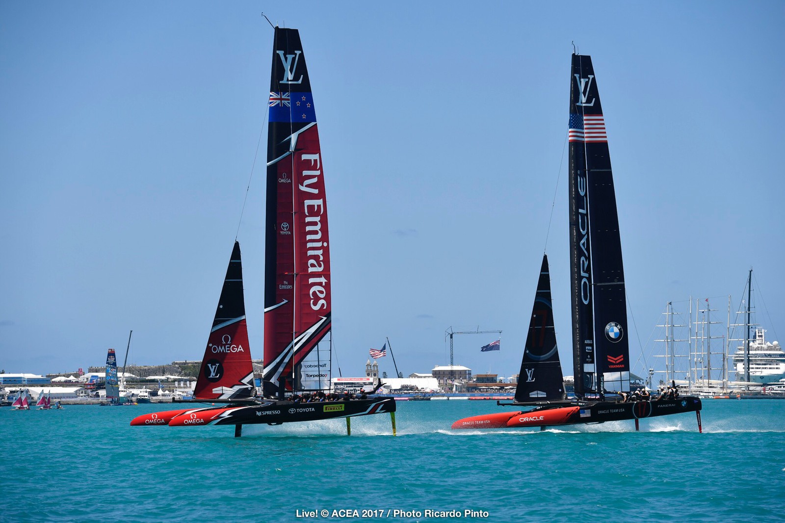 America's Cup Final 2017 Bermuda Day 2, New Zealand 3 vs Oracle 0