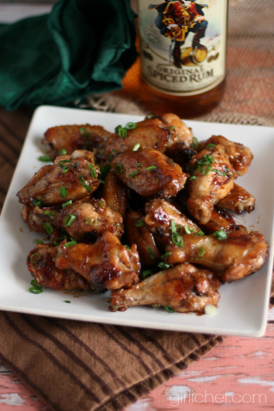 Sticky-Sweet Caribbean Wings #CaptainsTable | www.girlichef.com