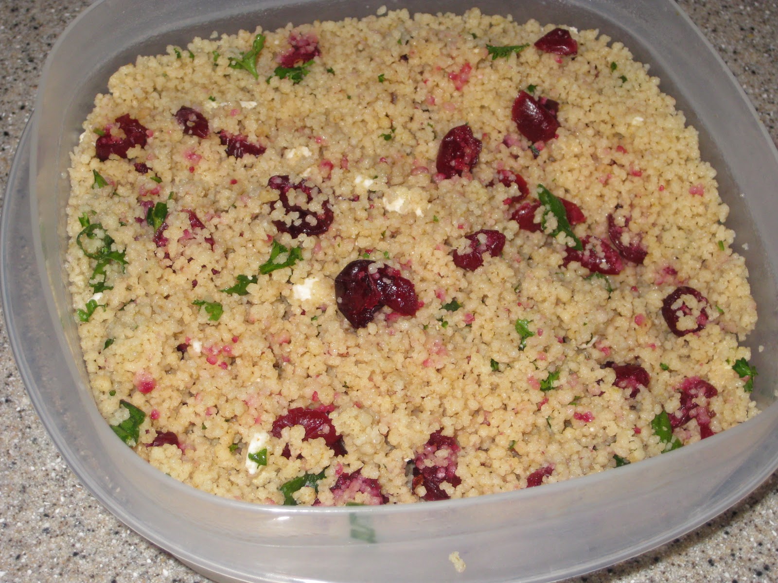 HUNGRY? Cranberry Feta Couscous Salad