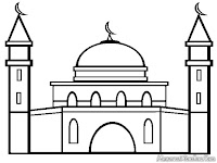 Mewarnai Gambar Masjid Istiqlal