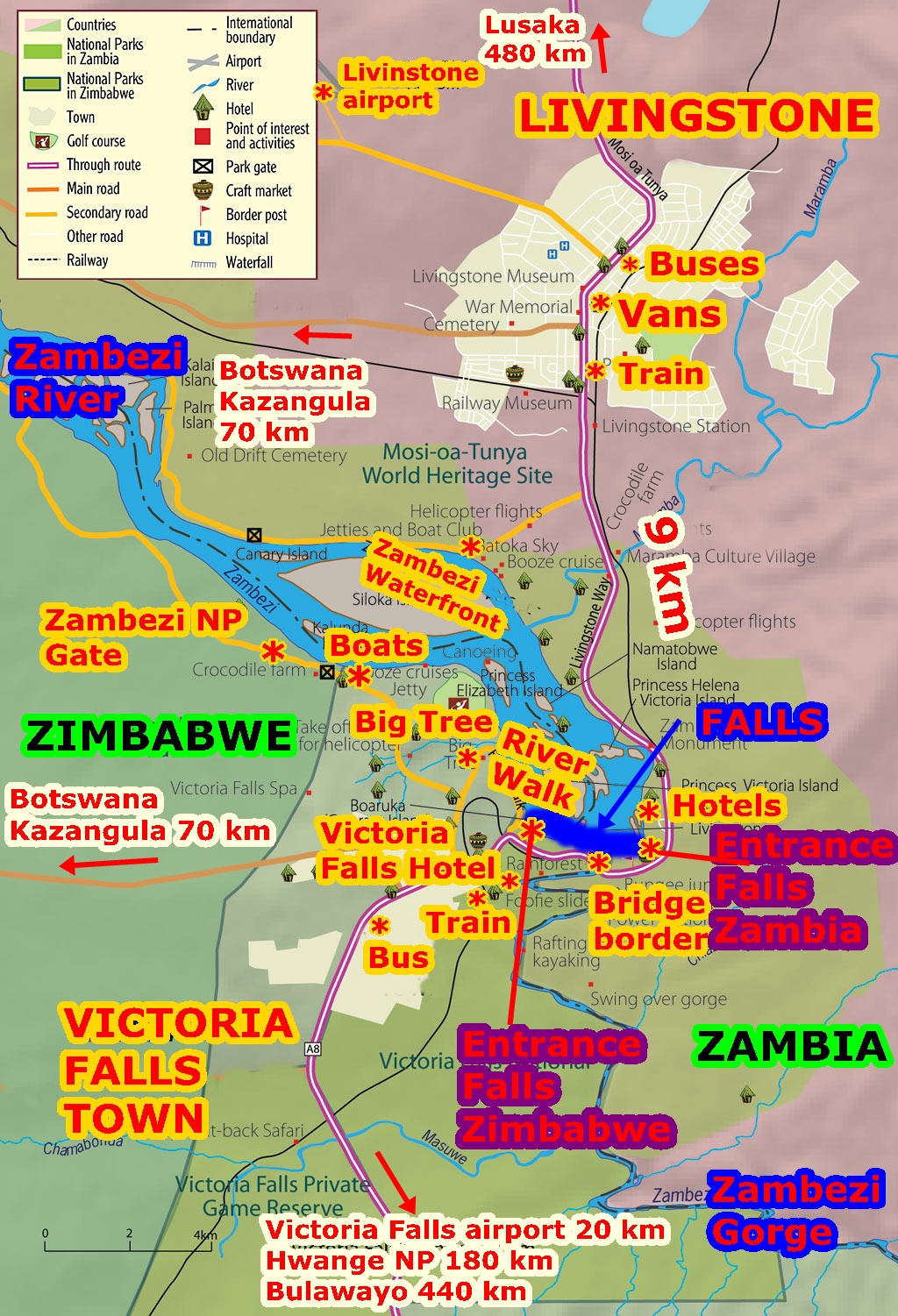 Victoria Falls. ¿Zambia or Zimbabwe side?
