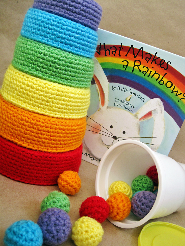 Seriously Daisies: Crochet Pattern: Rainbow Nesting Bowls