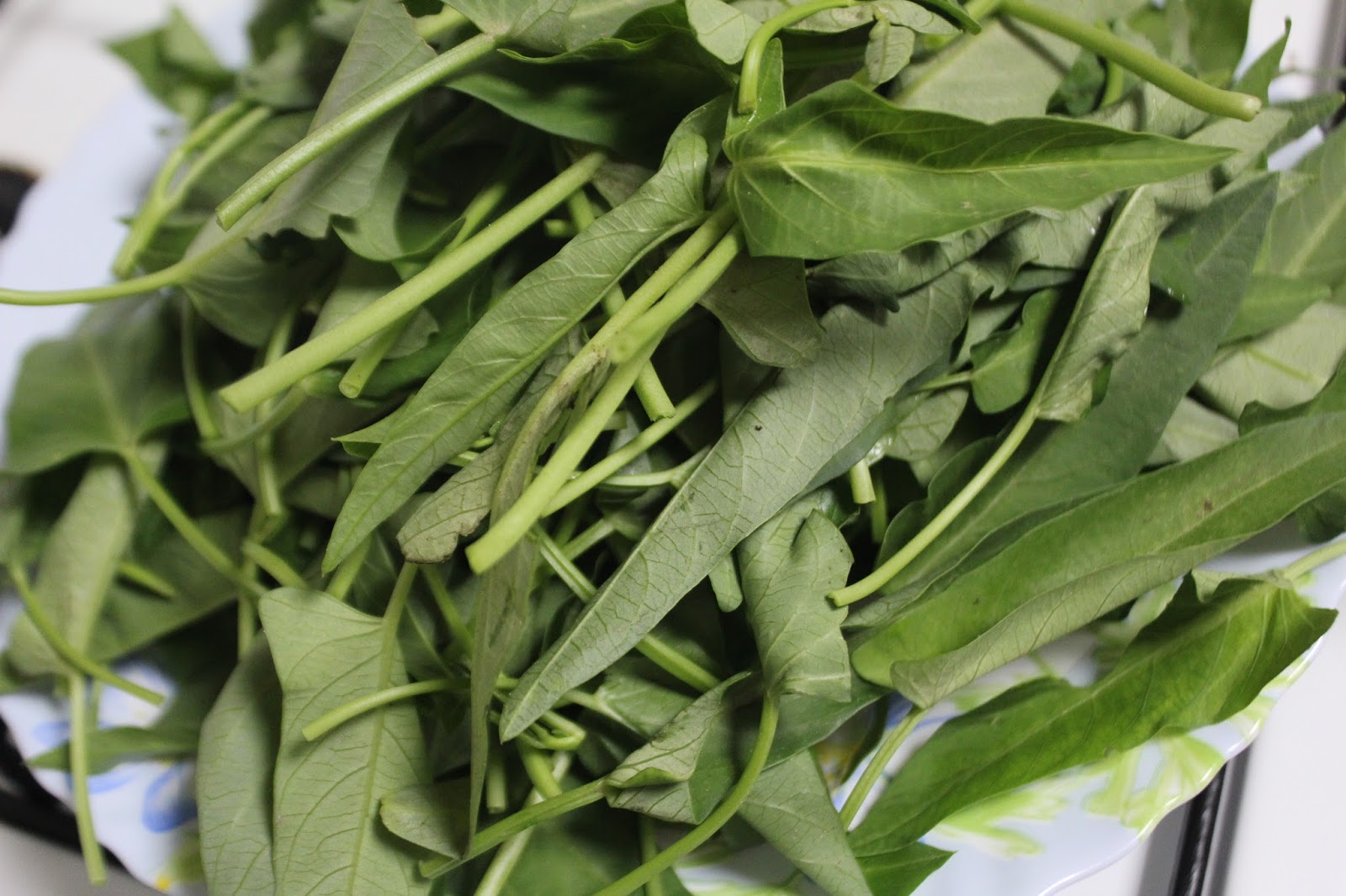 Bethica's Kitchen Flavours Kolmi Shaag Bhaja (Water Spinach Stir Fry Bengali Style)