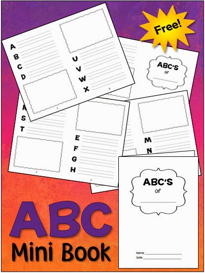 Free Mini ABC Booklets - perfect for so many different types of projects! 