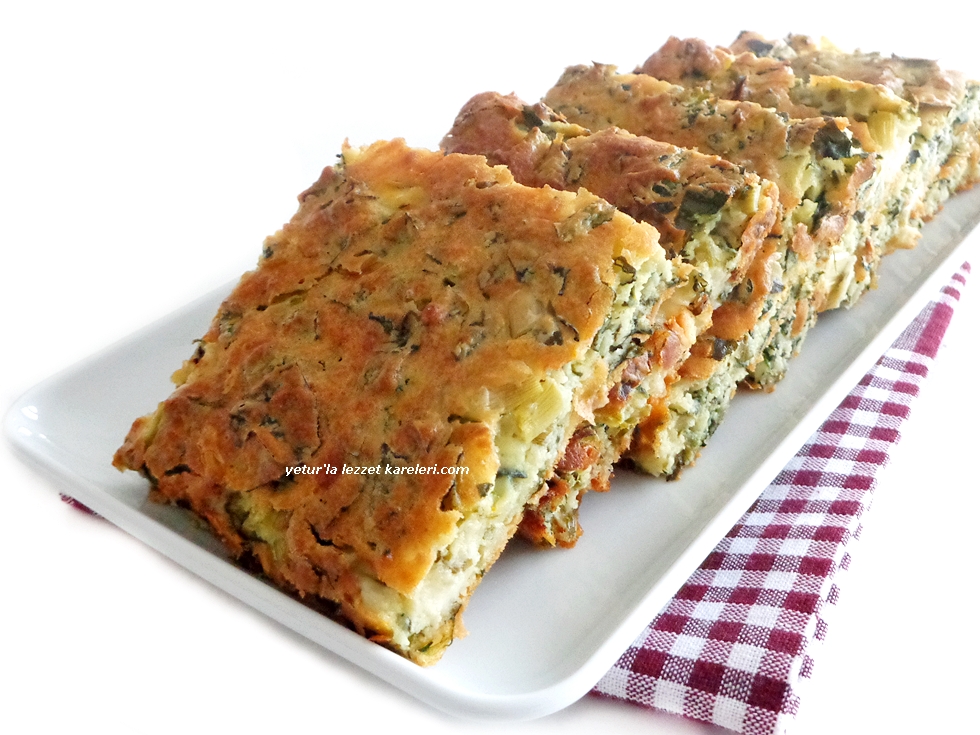 yetur�la lezzet börek lezzetinde ıspanaklı tepsi keki