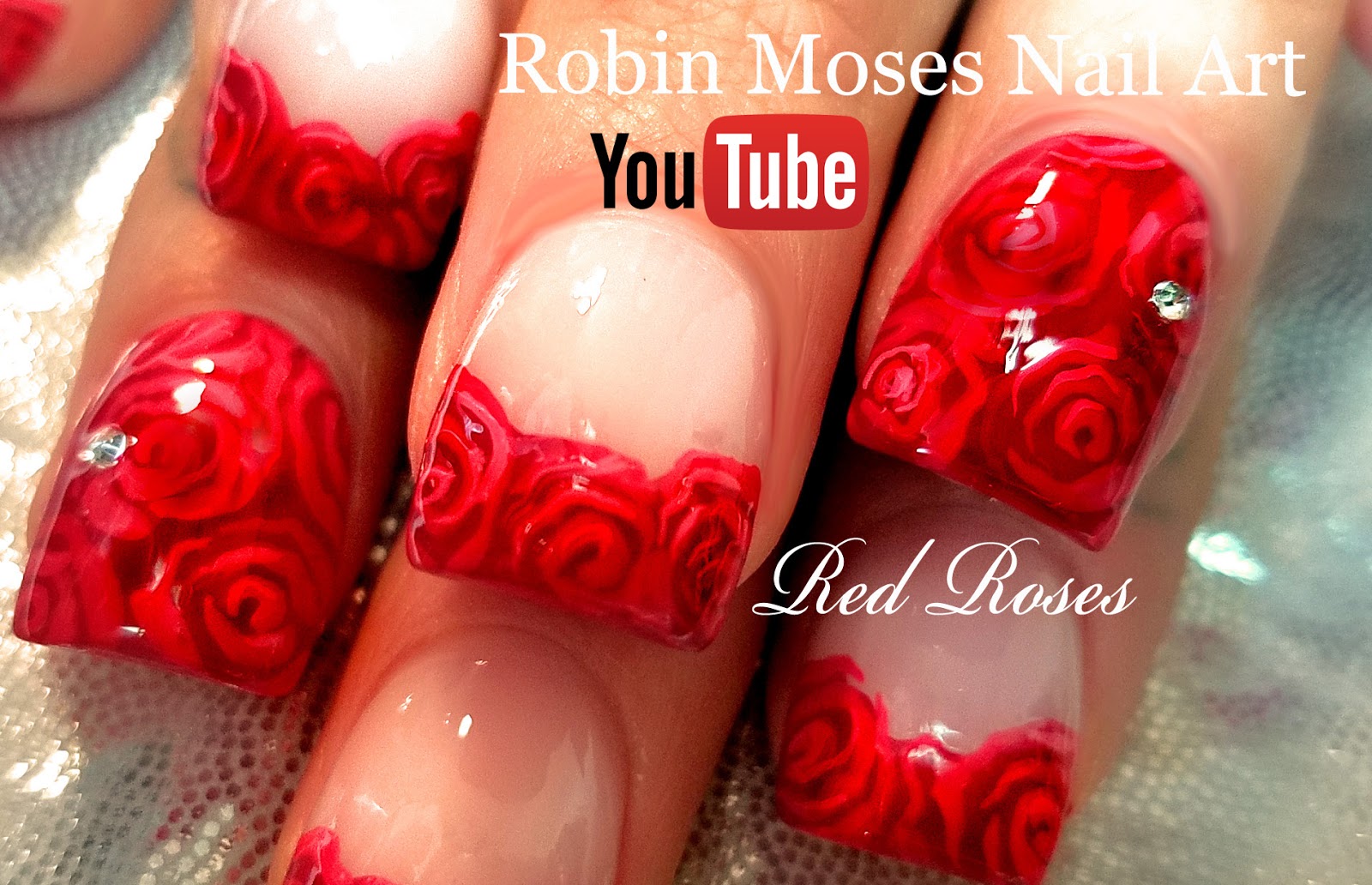 2. "DIY Rose Nail Art with Crystals" - wide 3