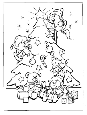 Christmas Tree Coloring Pages for Kids