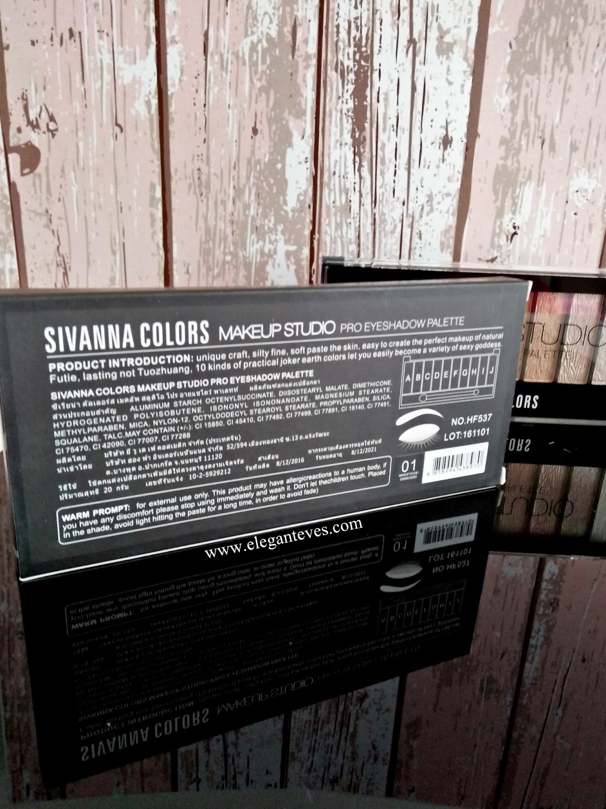 Sivanna Colors Makeup Studio Pro Eyeshadow palette01 Review, Swatches