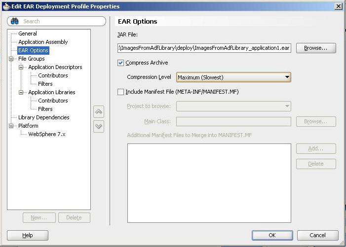 Zeeshan Baig's Blog Compressing application EAR files from Jdeveloper